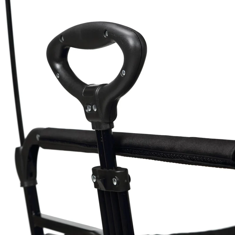 B-WARE Chariot à bras FUXTEC City Cruiser avec toit ouvrant NOIR