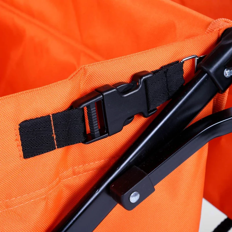 B-WARE Chariot à bras FUXTEC City Cruiser avec toit ouvrant ORANGE