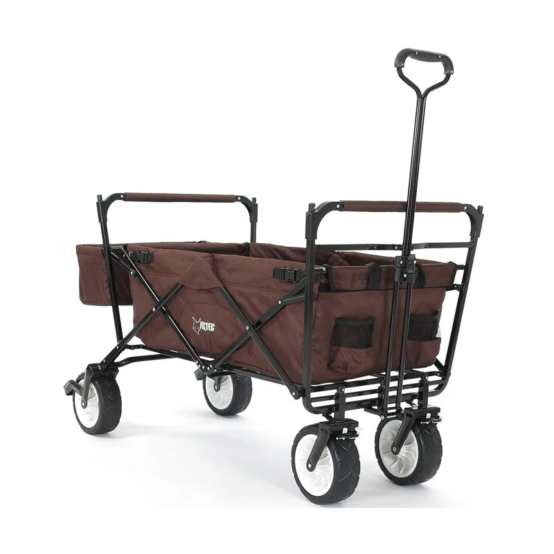 B-WARE FUXTEC - Chariot à bras MARRON avec toit solaire JW-76CB