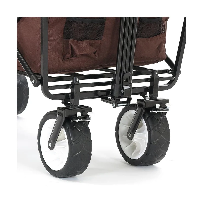 B-WARE FUXTEC - Chariot à bras MARRON avec toit solaire JW-76CB