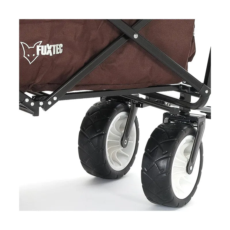 B-WARE FUXTEC - Chariot à bras MARRON avec toit solaire JW-76CB