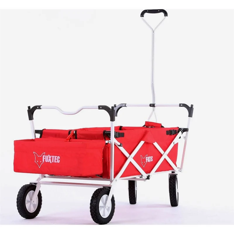 B-WARE FUXTEC Bollerwagen ROT mit Sonnendach JW-76A