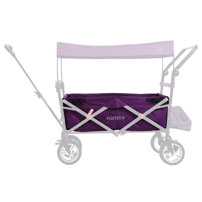 FUXTEC - Tissu d'habitacle chariot de transport pliable CT800 en pourpre