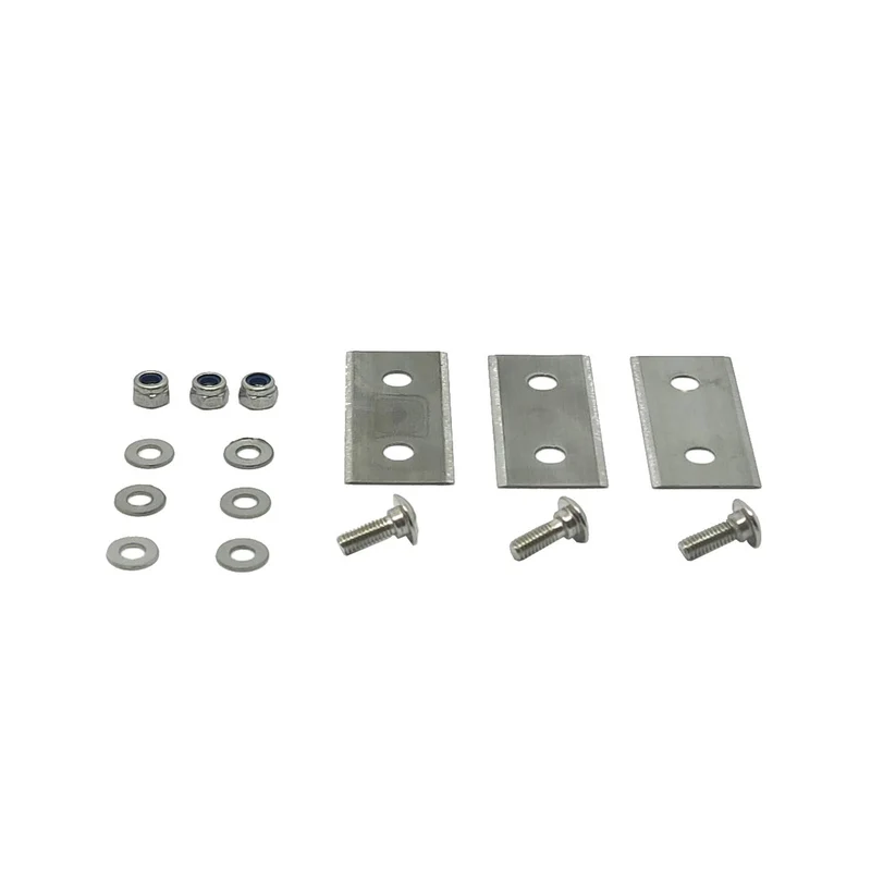 FUXTEC - Set de 3 lames avec vis et écrous. Convient au robot-tondeuse FX-RB144