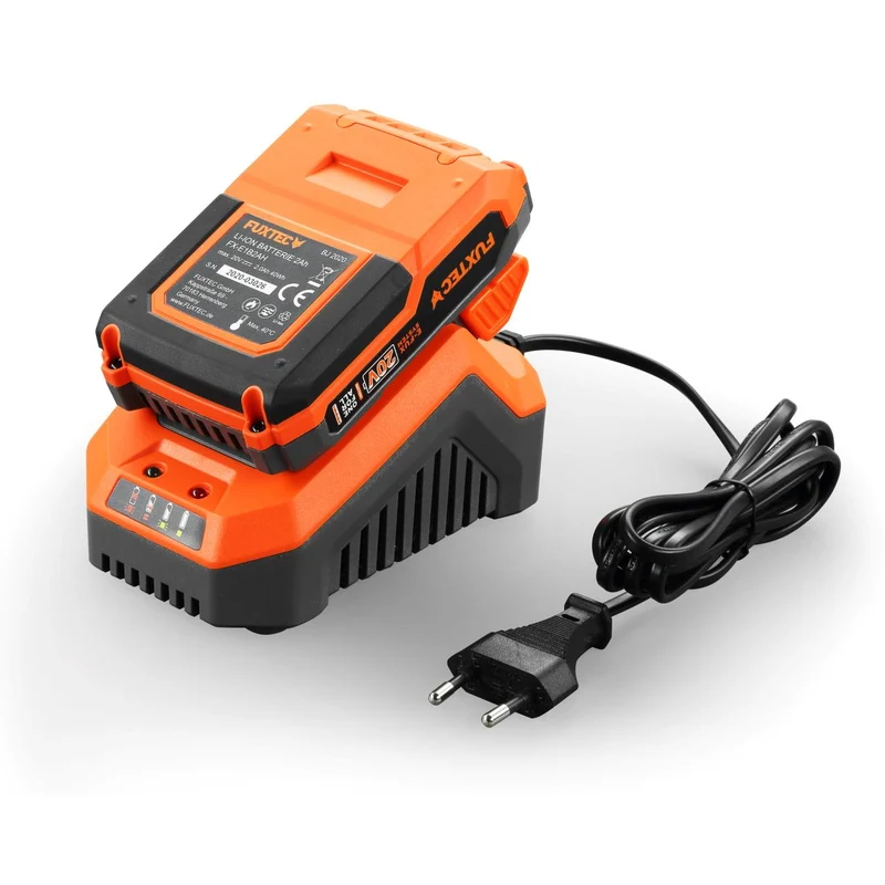 Meuleuse d'angle sans fil 20V FUXTEC FX-E1WS20 - set avec batterie 2Ah et chargeur 2,4A