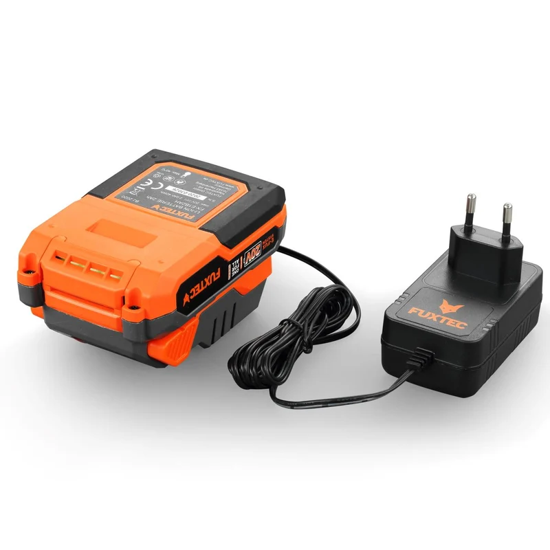 Meuleuse d'angle sans fil 20V FUXTEC FX-E1WS20 - set avec batterie 2Ah et chargeur 1A