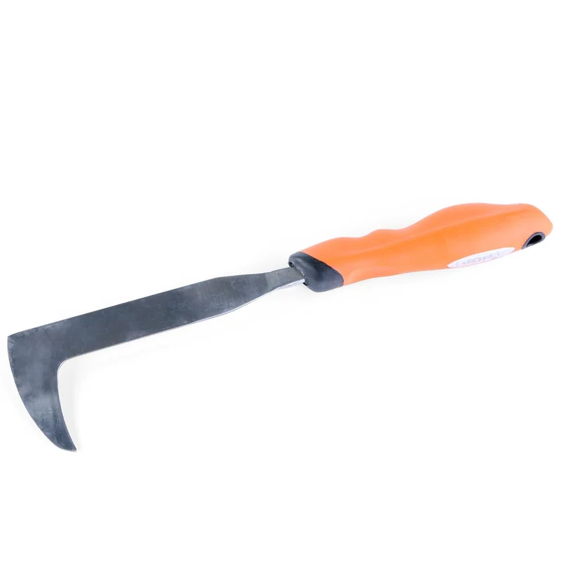 Set de 4 outils de jardin à main premium - grattoir joint, griffe 3 dents, râteau et pelle à main