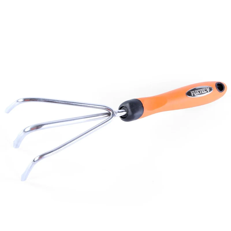 Set de 4 outils de jardin à main premium - grattoir joint, griffe 3 dents, râteau et pelle à main
