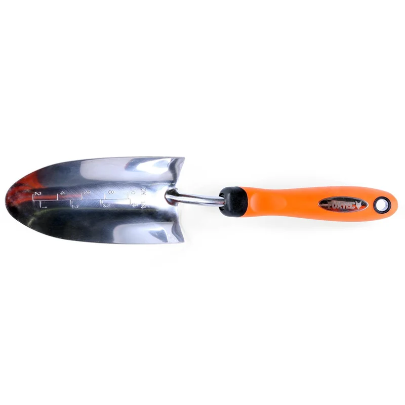 Set de 4 outils de jardin à main premium - grattoir joint, griffe 3 dents, râteau et pelle à main