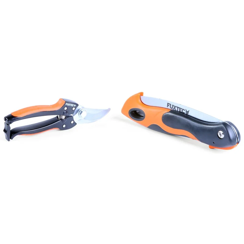 Lot de 2 sécateurs FUXTEC FX-HGW2 - sécateur et couteau-scie
