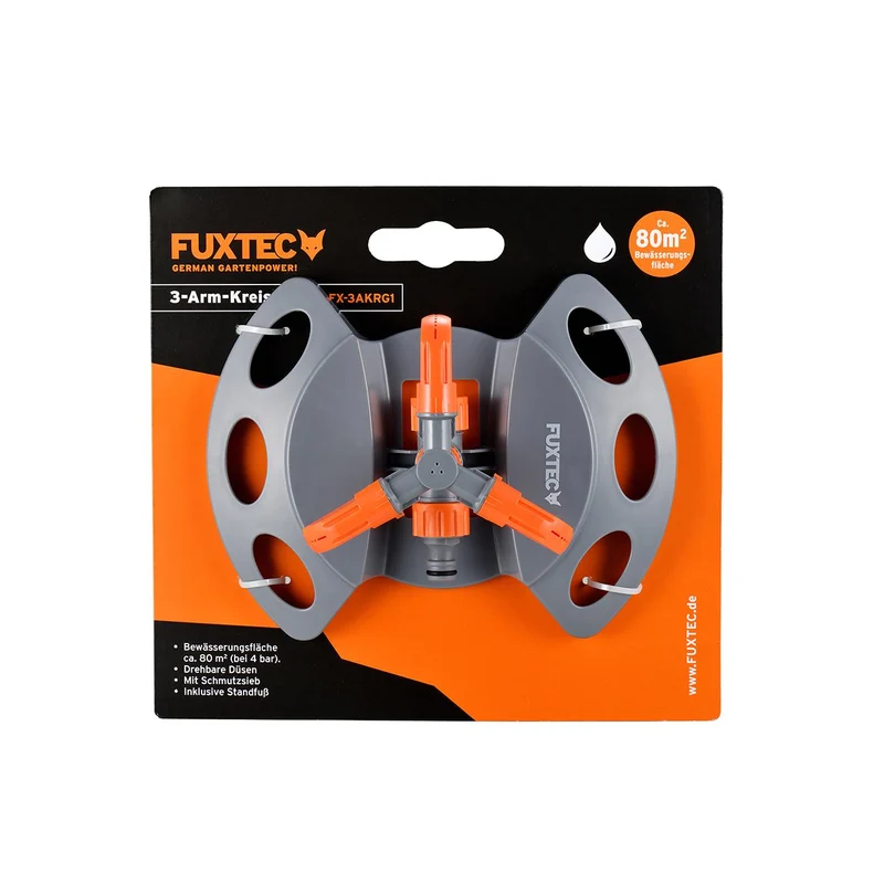 FUXTEC - Arroseur automatique circulaire - turbine 3 bras FX-3AKRG1