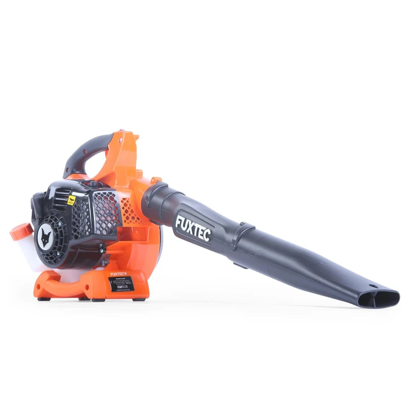 FUXTEC FX-LBS126 4 en 1 : aspirateur, souffleur et broyeur de feuilles, avec deux tuyaux de soufflage inclus