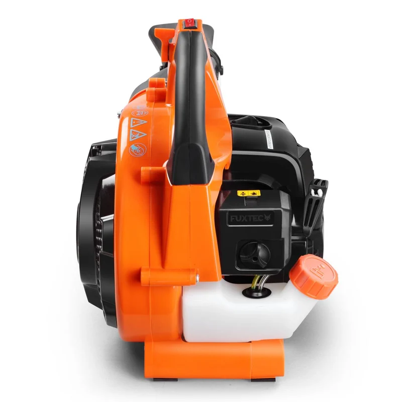 FUXTEC FX-LBS126 4 en 1 : aspirateur, souffleur et broyeur de feuilles, avec deux tuyaux de soufflage inclus