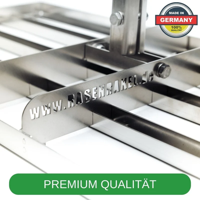 RISISANI Premium Rasenrakel L-80 en acier inoxydable